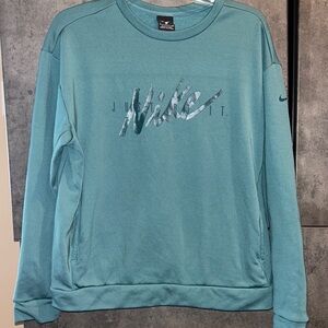 NIKE teal crewneck